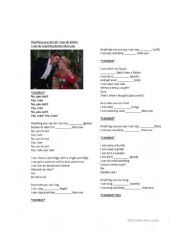English Worksheet: Anything you can do I can do better Comparatives