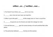 either or - neither nor