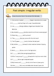 Past simple: irregular verbs