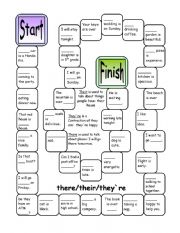 English Worksheet: They/Their/They�re