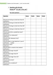 English Worksheet: Simple Past - How well do you know your classmates? 