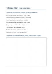 English Worksheet: Question Formation
