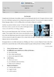 English Worksheet: 11th grade 