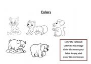 English Worksheet: colors