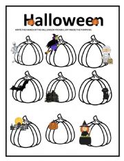 Halloween Vocabulary and Spelling