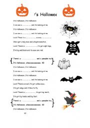 Halloween Song - ESL worksheet by berts