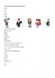 English Worksheet: Gravity Falls