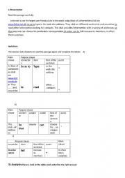 English Worksheet: expressing purpose