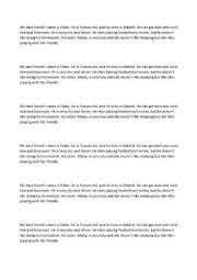 English Worksheet: TRANSLATION TEXT ON APPEARANCE 