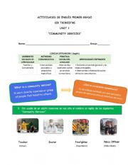 English Worksheet: COMMUNITY HELPERS