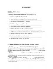English Worksheet: worksheet