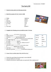 English Worksheet: The Early Bill