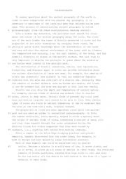 English Worksheet: Reading Comprehension