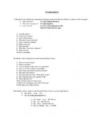 English Worksheet: Present Perfect Simple