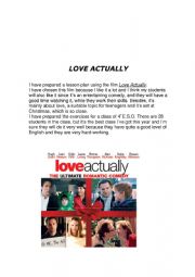 English Worksheet: LOVE ACTUALLY 