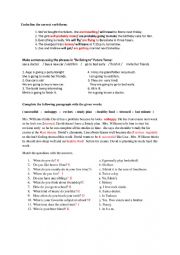 Present Simple&Future Tense Worksheet 2