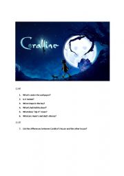 English Worksheet: Coraline - great for Halloween 