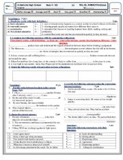 English Worksheet: quiz
