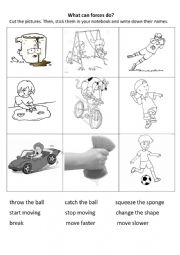 English Worksheet: Forces