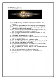 English Worksheet: The Time Machine Chapter 2 Comprehension Activity