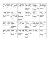 English Worksheet: A game 