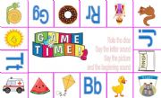 English Worksheet: Alphabet Board Game