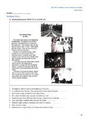 English Worksheet: Revision 3rd jrs