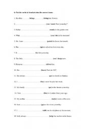 English Worksheet: adverbs, adjectives, tenses, prepositions , linkers, modals
