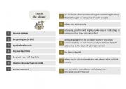 English Worksheet: age / ageing idioms (matching exercise)