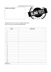 Blind test Film music