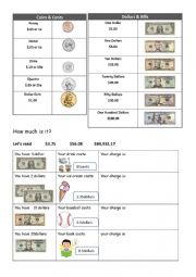 English Worksheet: How much is it?