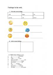 English Worksheet: To be verb