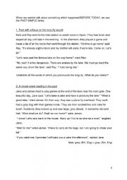 English Worksheet: Past simple, three bears