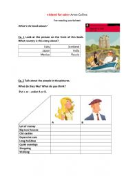 English Worksheet: Reading Island for sale
