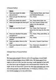 English Worksheet: Grammar table