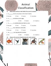 Animal Classification