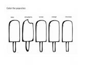 color the popsicles