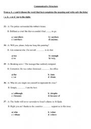 English worksheet: Structure