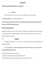 English Worksheet: Writing