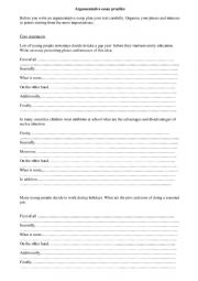English Worksheet: Discussion