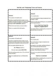 telephone role play