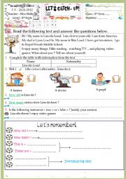 English Worksheet: 8th form review