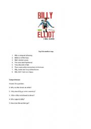 English Worksheet: Billy Elliot