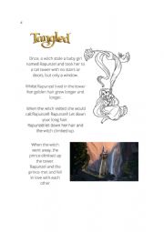 English Worksheet: Tangled morning Routine