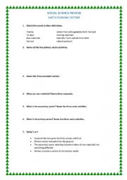 English Worksheet: SOCIAL SCIENCE 