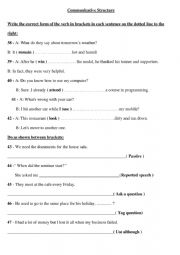 English worksheet: Structure