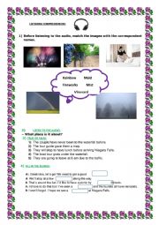 English Worksheet: NIAGARA FALLS - Natural Wonders