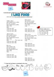 English Worksheet: Time for lunch(group session)