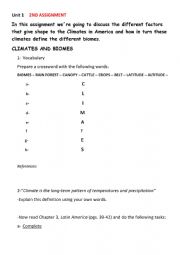 English Worksheet: assignment 2