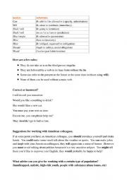 English Worksheet: Modals